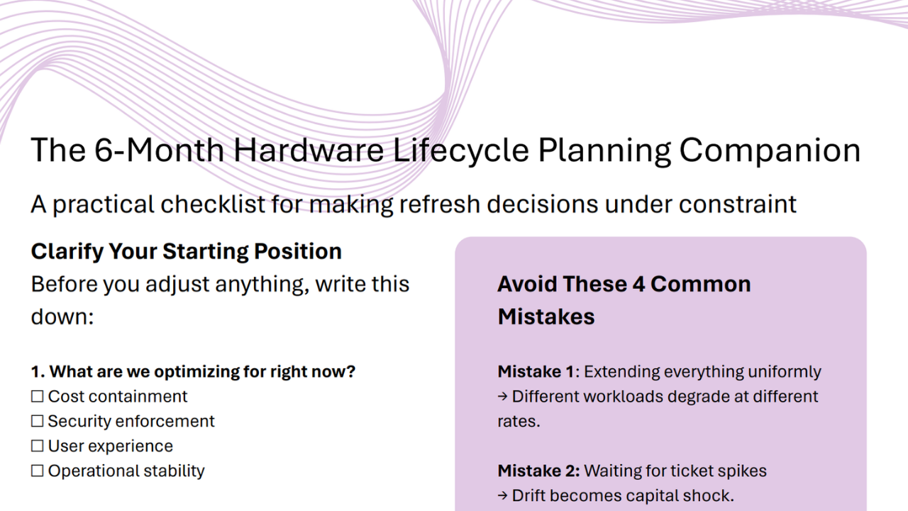 Hardware Lifecycle Planning